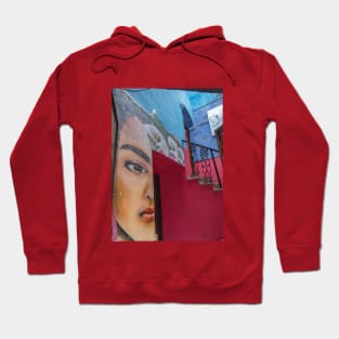 Mexico. Guanajuato. Graffiti of Frida. Hoodie